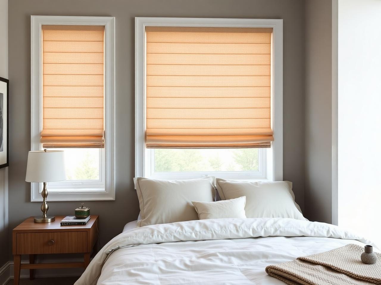 Hunter Douglas Vignette® Modern Roman Shades — Soft Folds • Hidden Rear Cords distributed by USA Home Improvement to Carmichael, CA (Sacramento area)